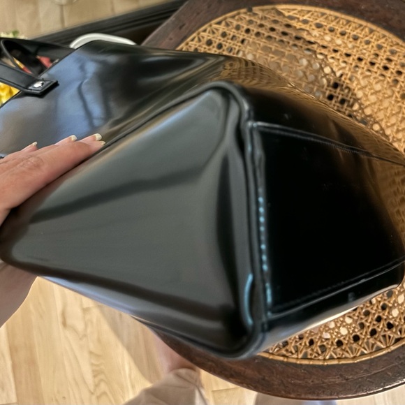 Givenchy Parfums Coated Leather Black Tote Handbag - Picture 5 of 6